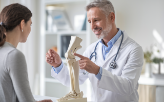 medecin-patient-modele-genou-consultation