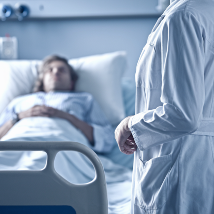 medecin-dos-blouse-lit-hopital