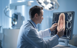 medecin-blouse-blanche-ecran-abdomen