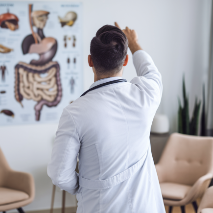 medecin-blouse-blanche-affiche-mur