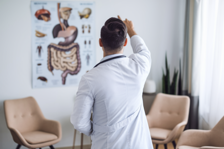 medecin-blouse-blanche-affiche-mur