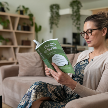 femme-lisant-salon-livres-plantes