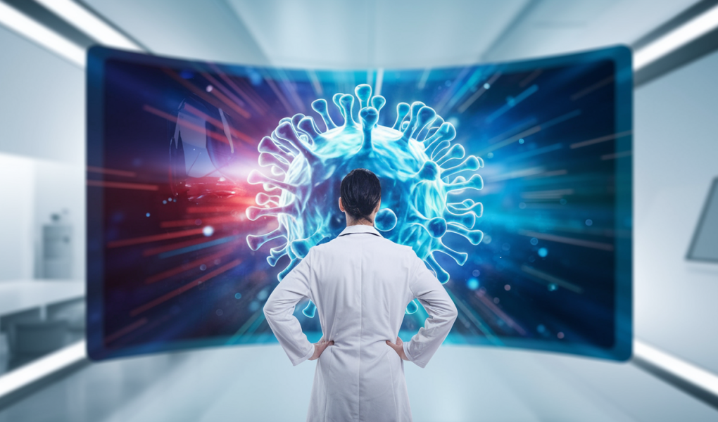 medecin-blouse-tableau-numerique-covid