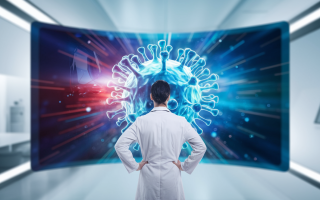 medecin-blouse-tableau-numerique-covid