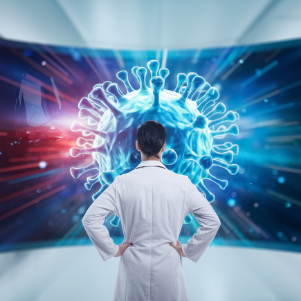 medecin-blouse-tableau-numerique-covid