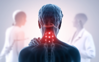 silhouette-dos-douleur-points-rouges