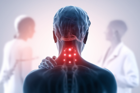 silhouette-dos-douleur-points-rouges