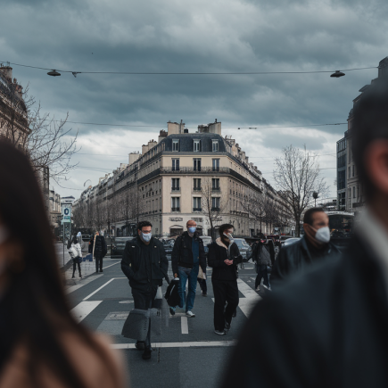 rue-francaise-pietons-masques-batiments