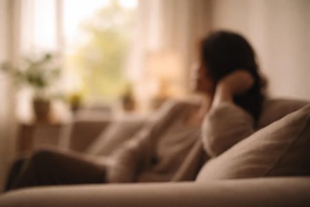 silhouette-floue-canape-lumiere-douce