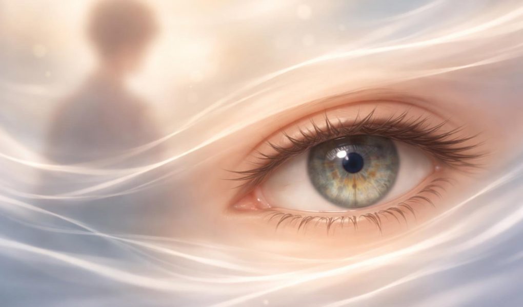 silhouette-floue-oeil-mouvement-vagues