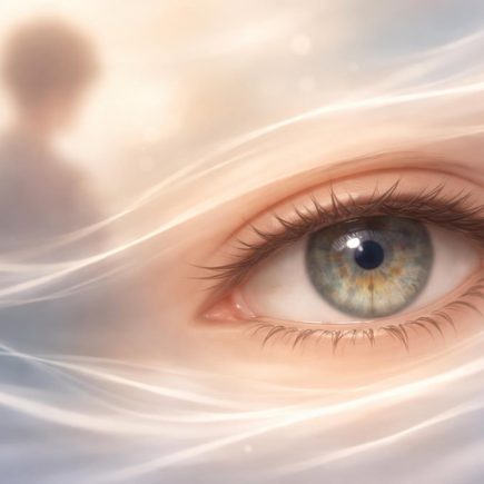 silhouette-floue-oeil-mouvement-vagues