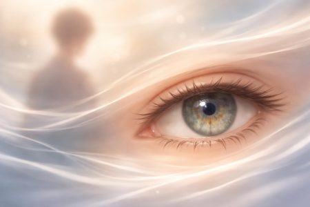 silhouette-floue-oeil-mouvement-vagues