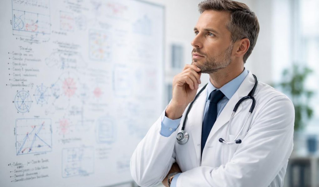 medecin-blouse-blanche-tableau-schemas