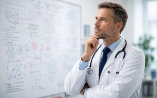 medecin-blouse-blanche-tableau-schemas