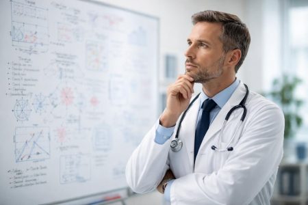 medecin-blouse-blanche-tableau-schemas