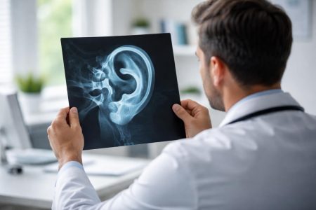 medecin-radiographie-oreille-cabinet-medicinal
