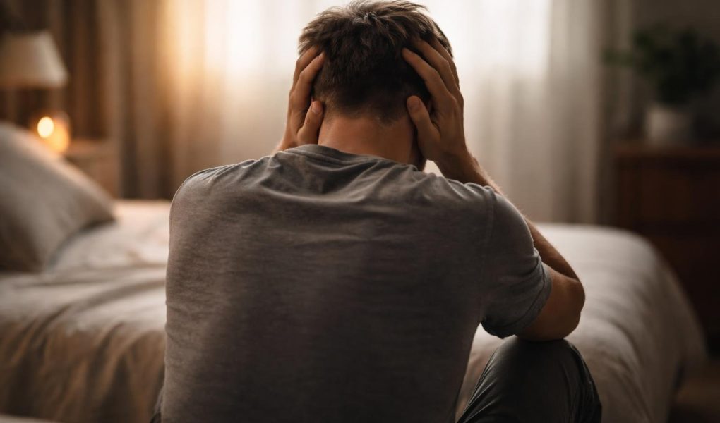 personne-dos-tete-mains-lumiere-tamisee