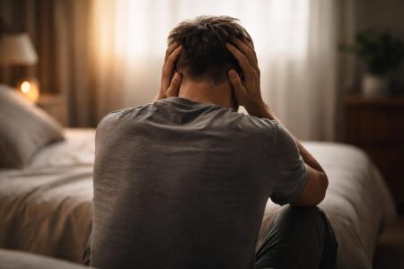 personne-dos-tete-mains-lumiere-tamisee