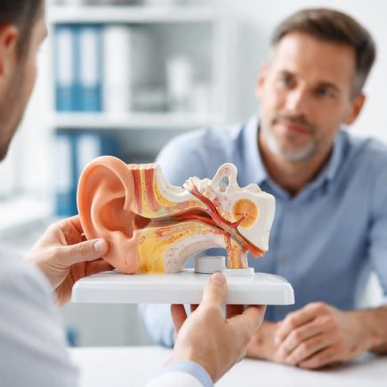medecin-maquette-oreille-cabinet-medical