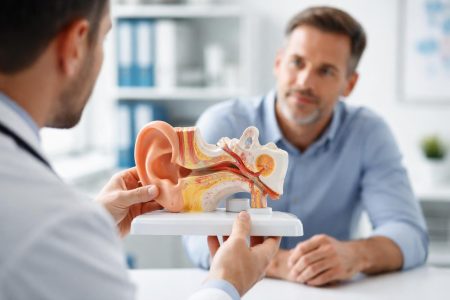 medecin-maquette-oreille-cabinet-medical