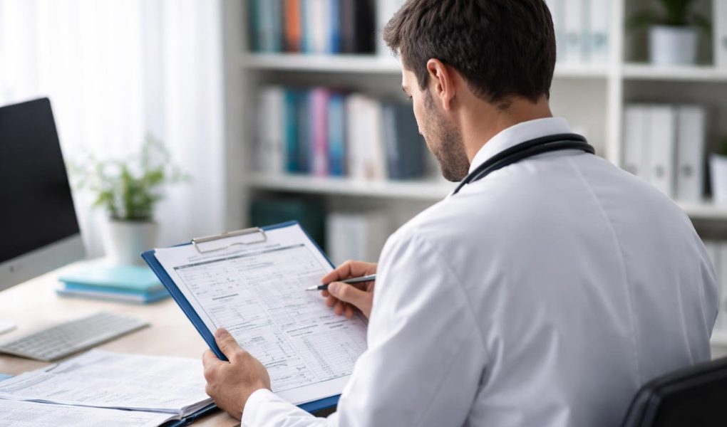 professionnel-sante-dossiers-bureau-etageres