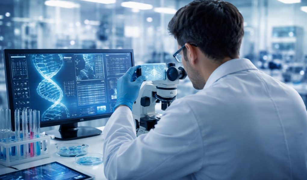 scientifique-dos-laboratoire-echantillons-genetiques