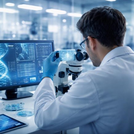 scientifique-dos-laboratoire-echantillons-genetiques