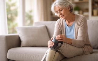 personne-agee-canape-genou-prothetique